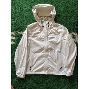 Nike Sportswear Fit Storm Lightweight Hooded Jacket Windbreaker White Size L